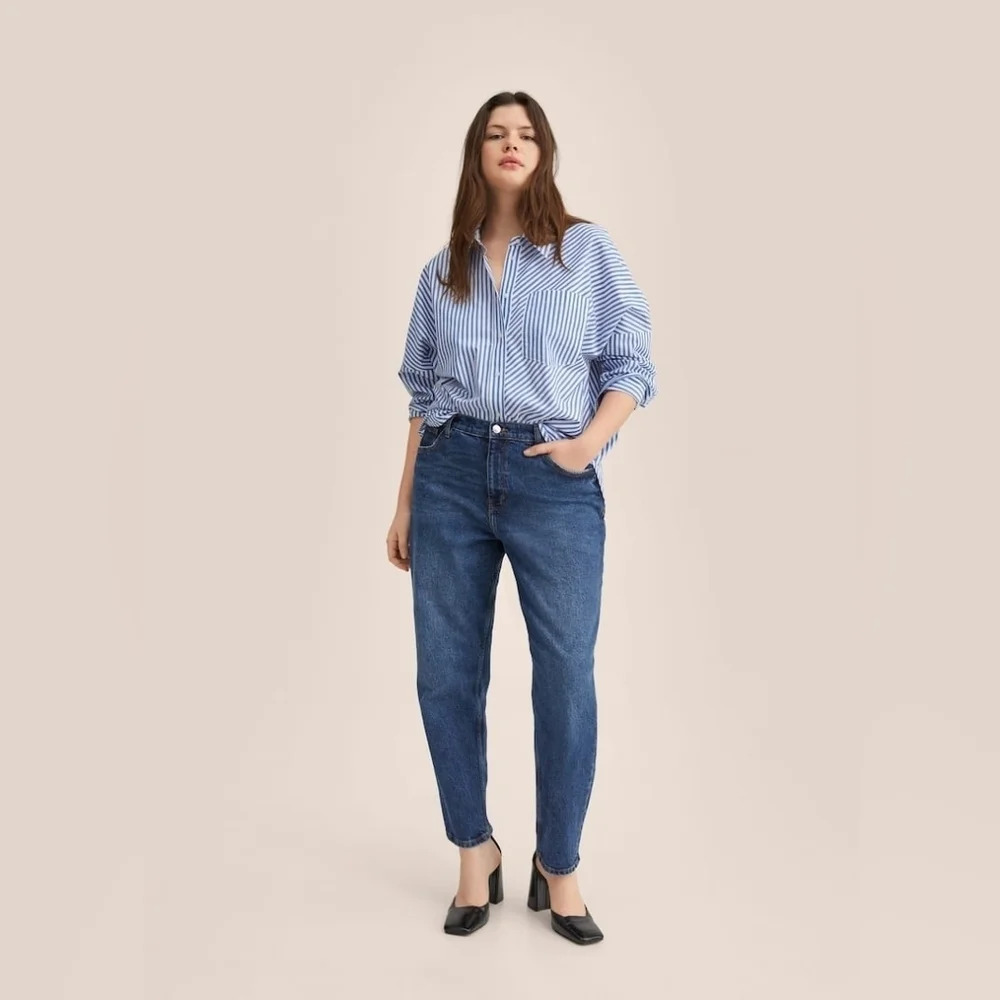 Mango [10] Mom comfort  high-rise jeans - Picture 7 of 11